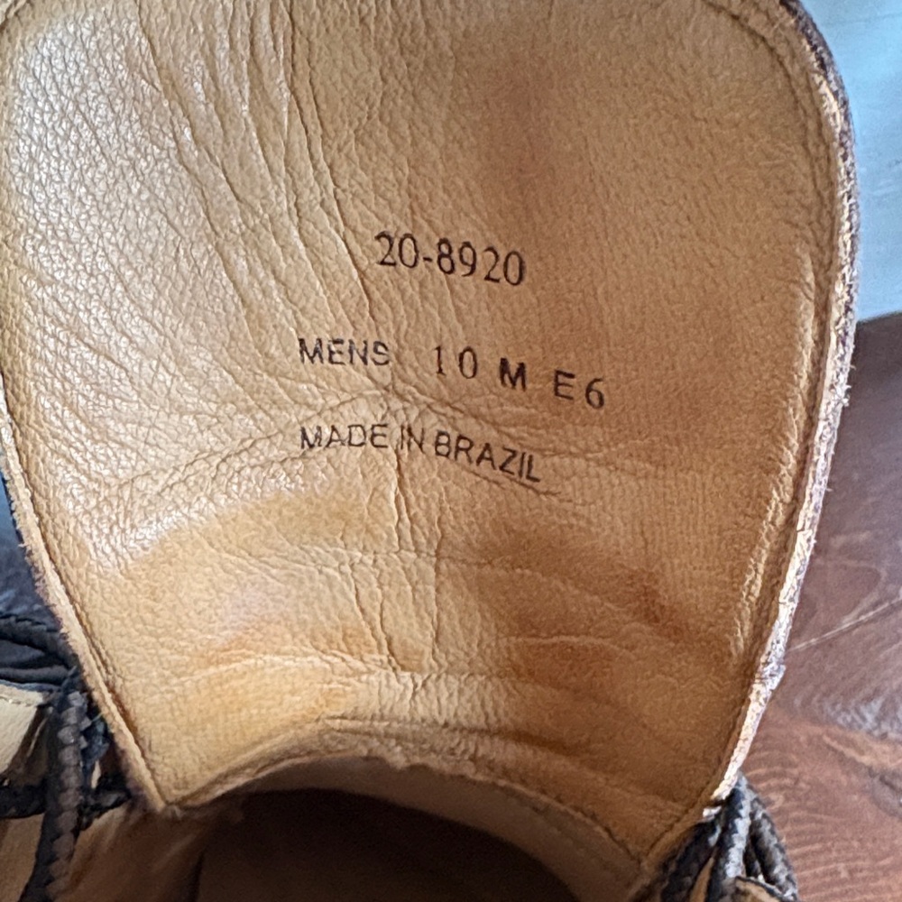 Johnston & Murphy Rich Brown Leather Men's Boots - Picture 4 of 12